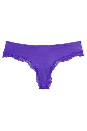 Purple thong underwear deals