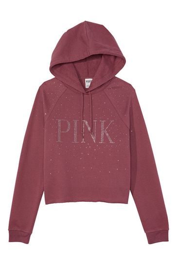 Victoria secret crop top hoodie hotsell