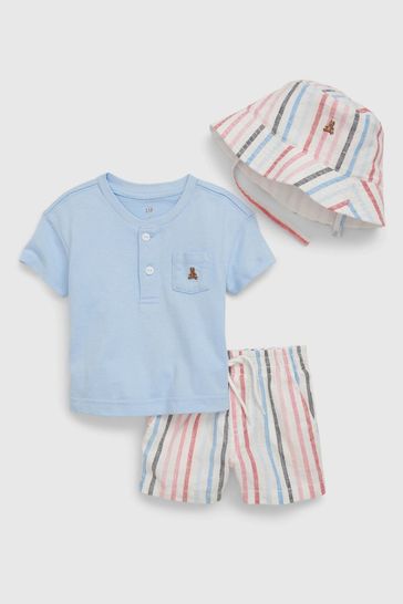 Buy Gap Baby Linen Cotton Outfit Set from the Gap online shop