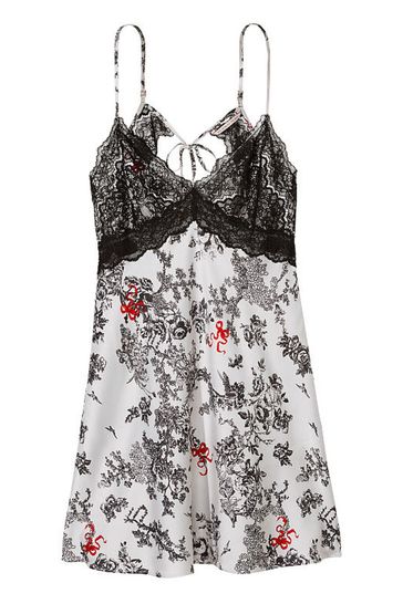 Buy Victoria s Secret Lace Plunge Open Back Slip Dress from the