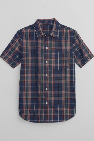 Mens short sleeve plaid shirt shop