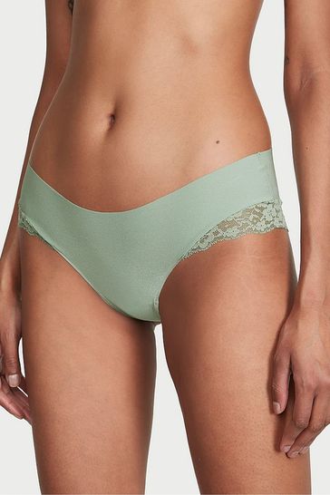Victoria's Secret Seasalt Green Posey Lace Cheeky Knickers
