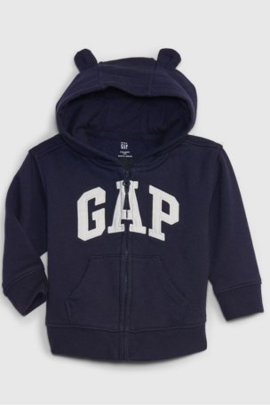 Buy Gap Bear Baby Arch Logo Zip Up Hoodie Newborn 24mths from