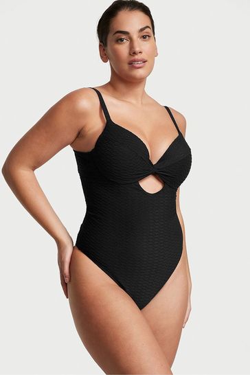 Victoria's Secret Black Fishnet Swimsuit
