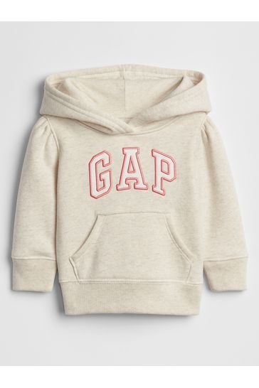 Gap Cream Arch Logo Hoodie
