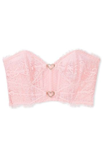 Victoria's Secret Pretty Blossom Pink Heart Corset Bra Top