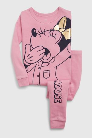 pink pj set gap