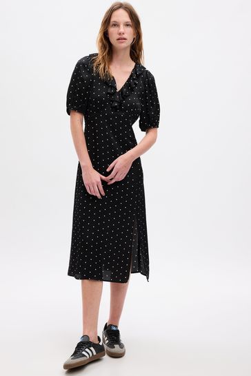Gap ruffle discount wrap dress