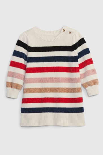 Buy Gap Stripe Crew Neck Jumper Dress from the Gap online shop