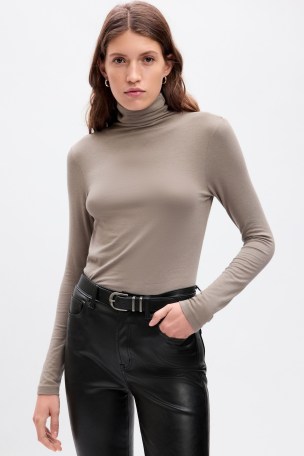 Lightweight cotton turtleneck sale