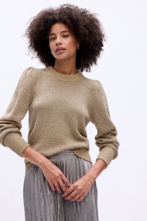 Metallic knitwear sales