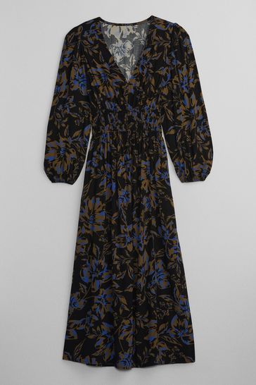 Gap floral print sales midi wrap dress