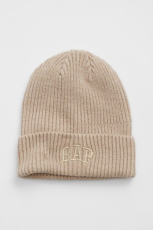 Gap Beige Adults Logo Beanie