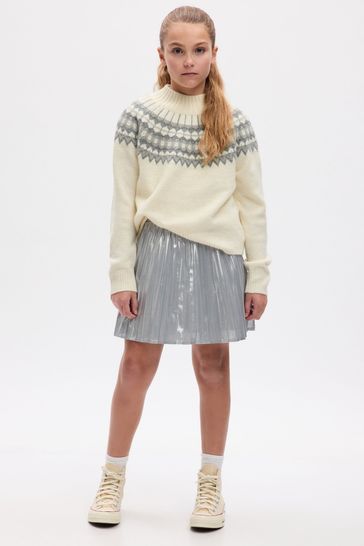 Fair isle hot sale mock neck sweater