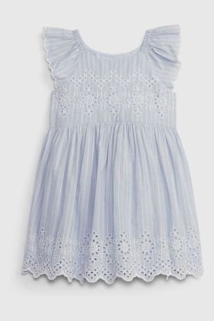 Gap eyelet flutter dress sale