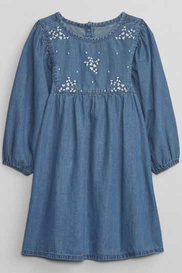 Gap embroidered on sale dress