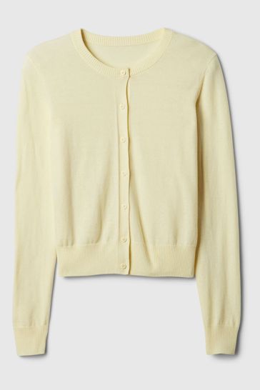 Gap Yellow Lightweight CashSoft Cardigan