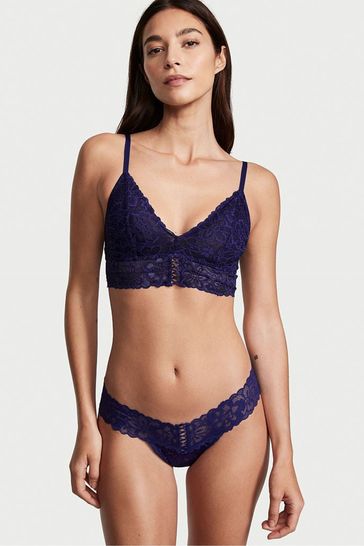 Victoria's Secret Night Ocean Lace Thong Knickers