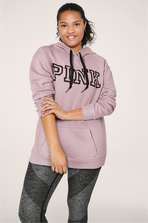 Campus hooded pullover new arrivals and legging pink
