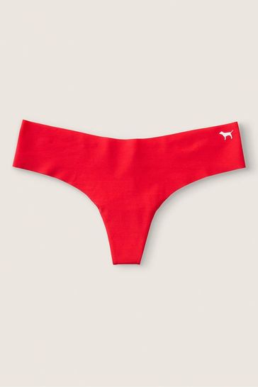 Victoria's Secret PINK Red Pepper Red Thong Smooth No Show Knickers