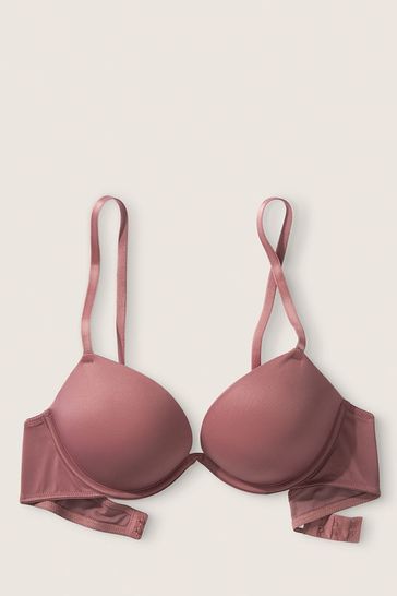 Victoria's Secret PINK Cocoa Powder Add 2 Cups Smooth Push Up T-Shirt Bra