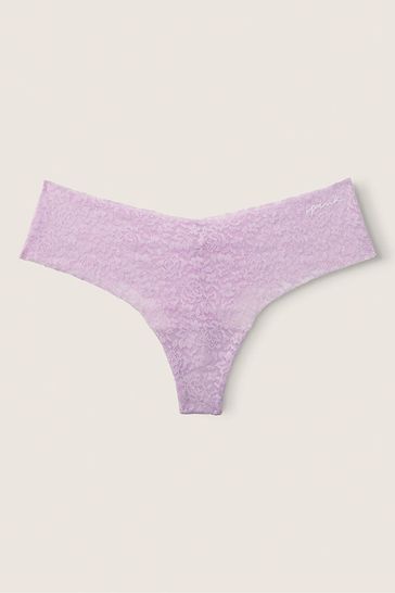 Victoria's Secret Pink Roses Lace Thong Knickers