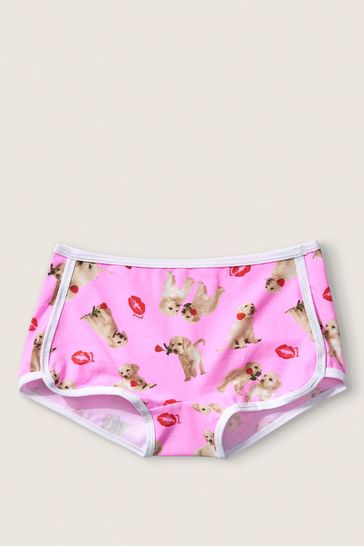 Victoria's Secret PINK Neon Bubble Puppy Love Cotton Short Knickers