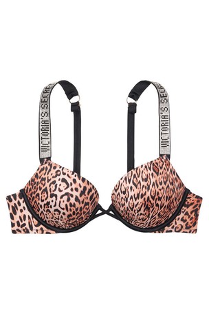 Victoria's Secret Shine Strap Bali Bombshell Add-2-cups Push-up Bikini Top