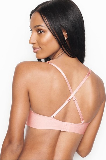 Victoria's Secret Dollhouse Pink Smooth Multiway Strapless Push Up Bra