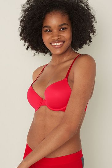 Victoria's Secret PINK Red Pepper Smooth Push Up T-Shirt Bra