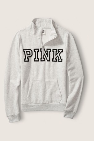 Pink perfect quarter zip top
