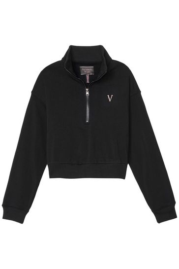Mock neck zip sales sweatshirt