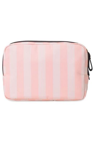 Victoria's Secret Signature Stripe Pink Glam Bag