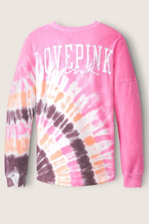 Victoria secret pink tie dye best sale sweatshirt
