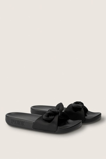 Buy Victoria s Secret Pink Bow Slides from the Victoria s Secret UK