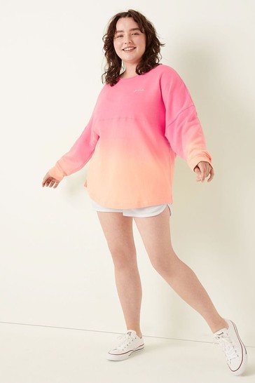 Victoria's secret pink varsity crew sweatshirt deals