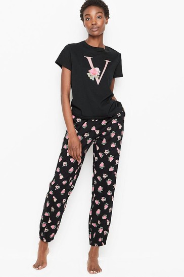 Victoria s Secret Cotton T Shirt Long Pyjamas Victoria s Secret
