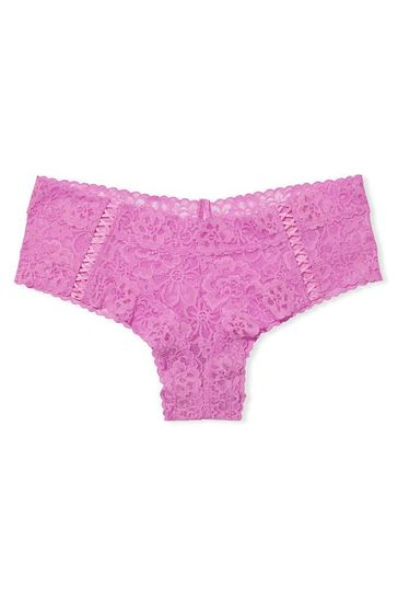 Victoria's Secret Berry Gelato Pink Lace Cheeky Knickers