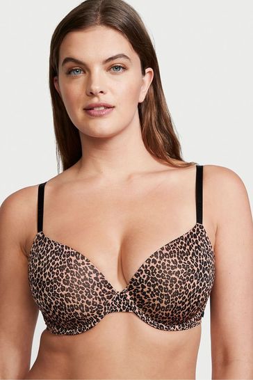 Victoria's Secret Sweet Praline Nude Leopard Smooth Lightly Lined T-Shirt Bra