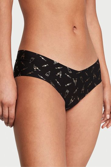 Victoria's Secret Black Cheers Smooth Hipster Knickers