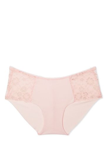Victoria's Secret Purest Pink Gold Posey Lace Hipster Knickers