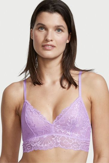 Victoria's Secret Unicorn Purple Lace Unlined Bralette