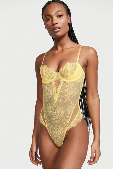 Victoria's Secret Lemon Wicked Unlined Balcony Bodysuit