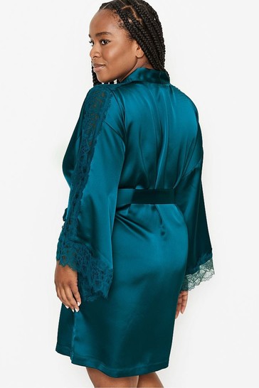 Silk dressing gown victoria's secret on sale