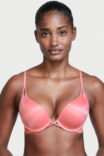 Victoria's Secret Cocktail Pink Add 2 Cups Smooth Push Up Bra