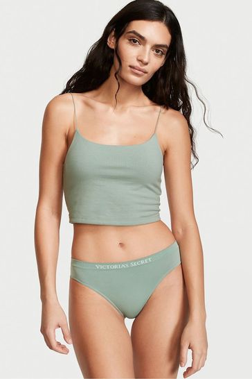 Victoria's Secret Seasalt Green Smooth Seamless Bikini Knickers