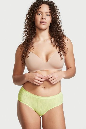 Victoria's Secret Iced Olive Green Seamless Hipster Knickers