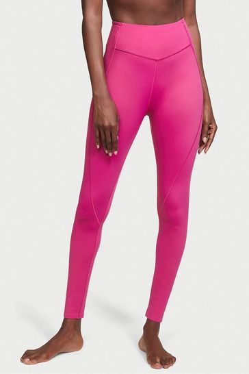 Victoria’s Secret Pink Ultimate Stripe Trim Legging Medium Mauve Mist