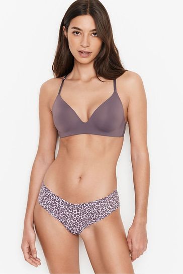 Victoria's Secret Flint Grey Cheetah Smooth No Show Hipster Knickers