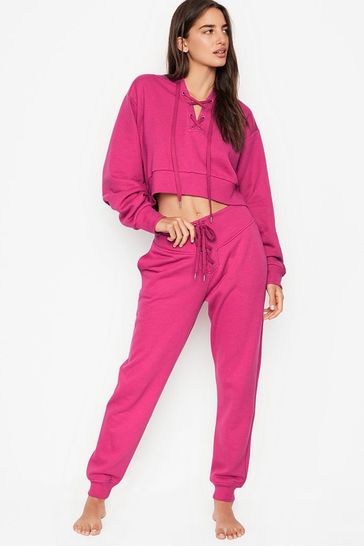 Pink joggers hotsell victoria's secret